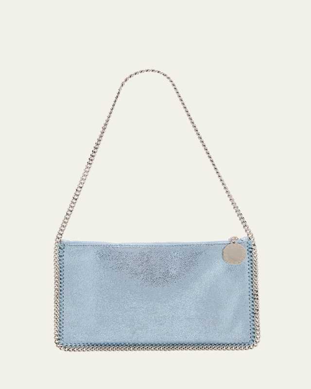 Metallic Chain Pochette Shoulder Bag